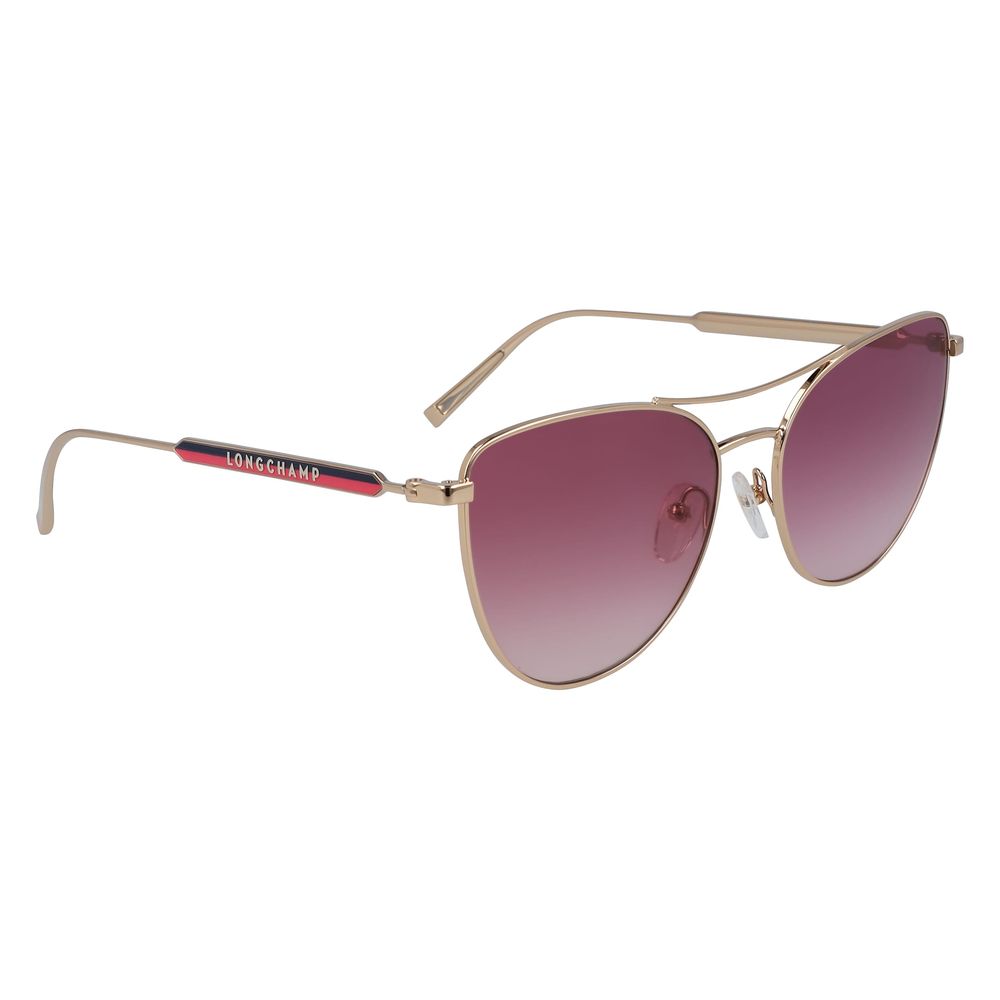 Longchamp Rose Gold Metal Sunglasses - Image 2