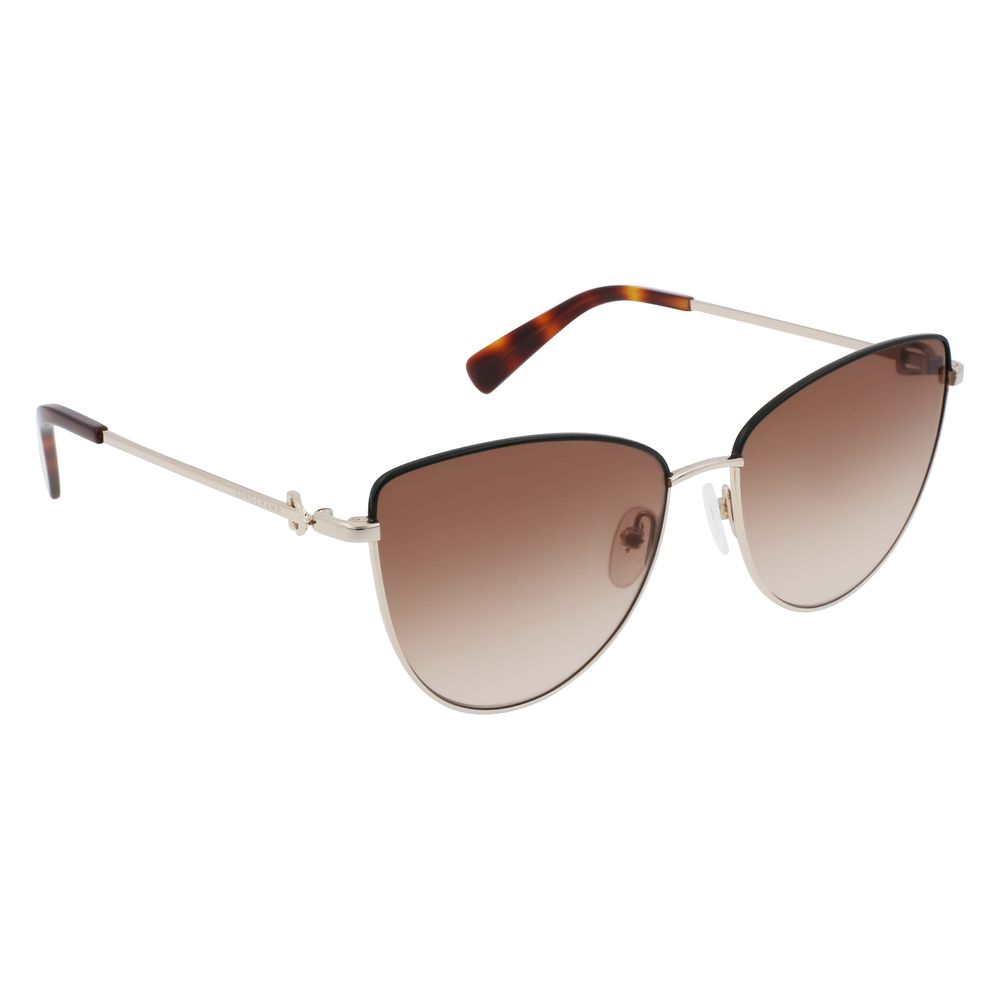 Longchamp Gold Metal Sunglasses - Image 2