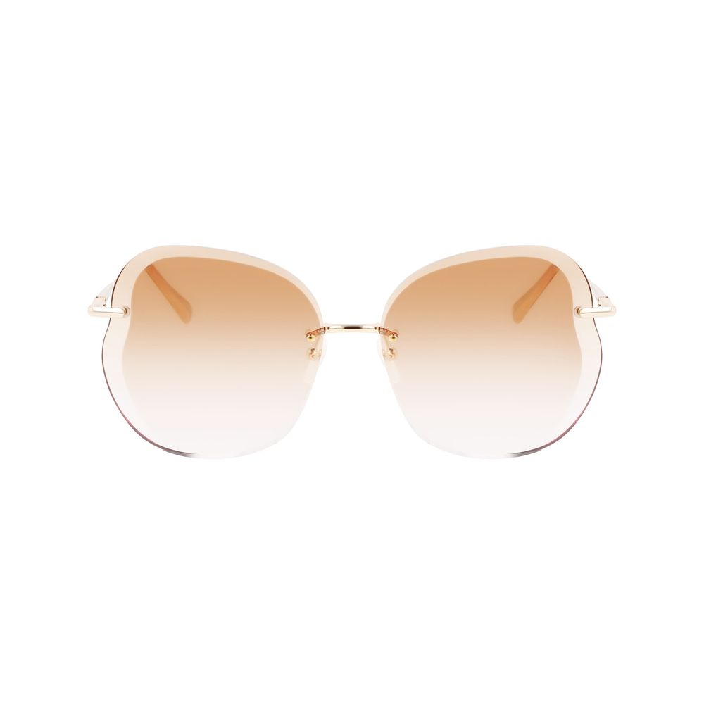 Longchamp Gold Metal Sunglasses - Image 2