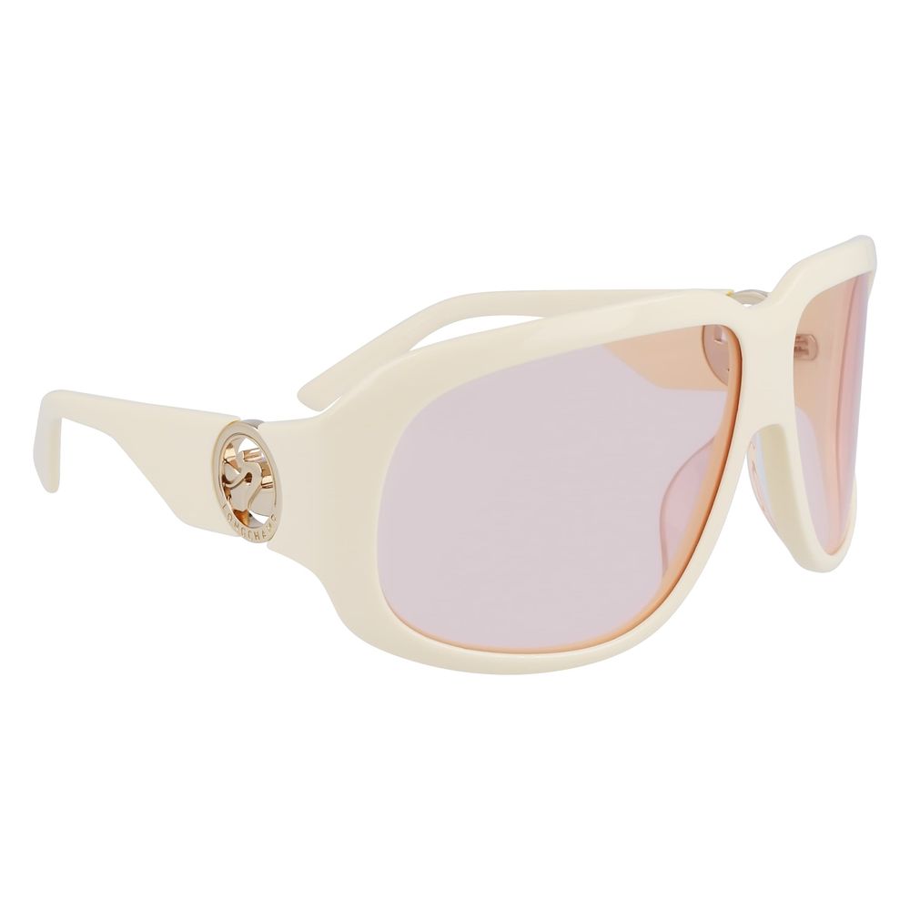 Longchamp White Acetate Sunglasses - Image 3