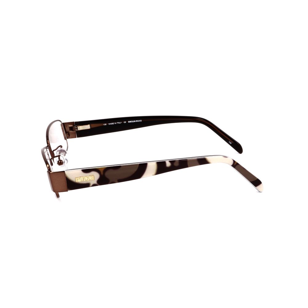 Emilio Pucci Brown Metal Glasses (Frames) - Image 3
