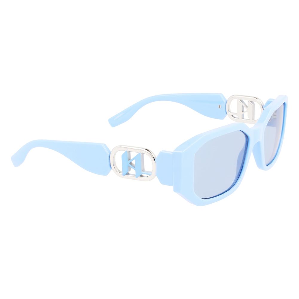 Karl Lagerfeld Blue Injected Sunglasses - Image 3