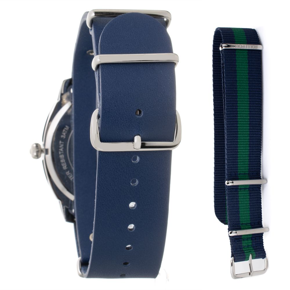 Folli Follie Blue Leather Watch - Image 2
