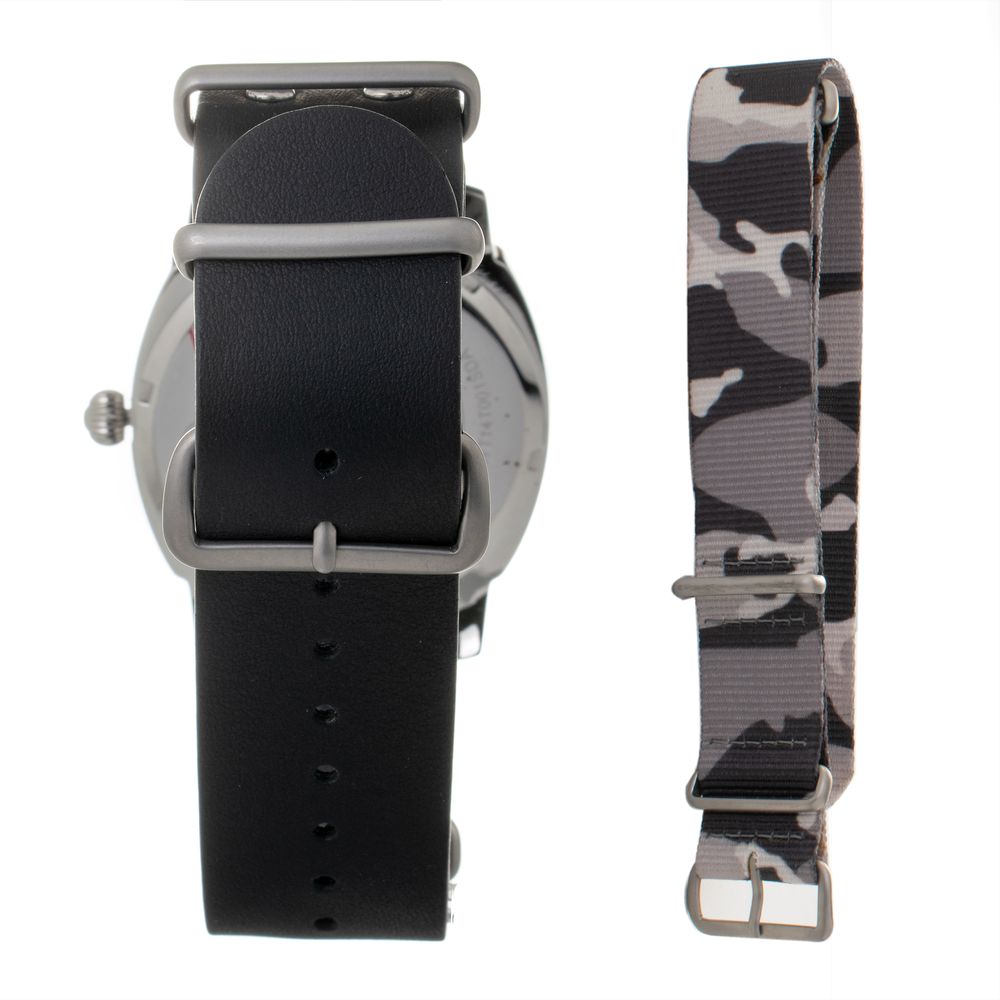 Folli Follie Black Leather Watch - Image 2
