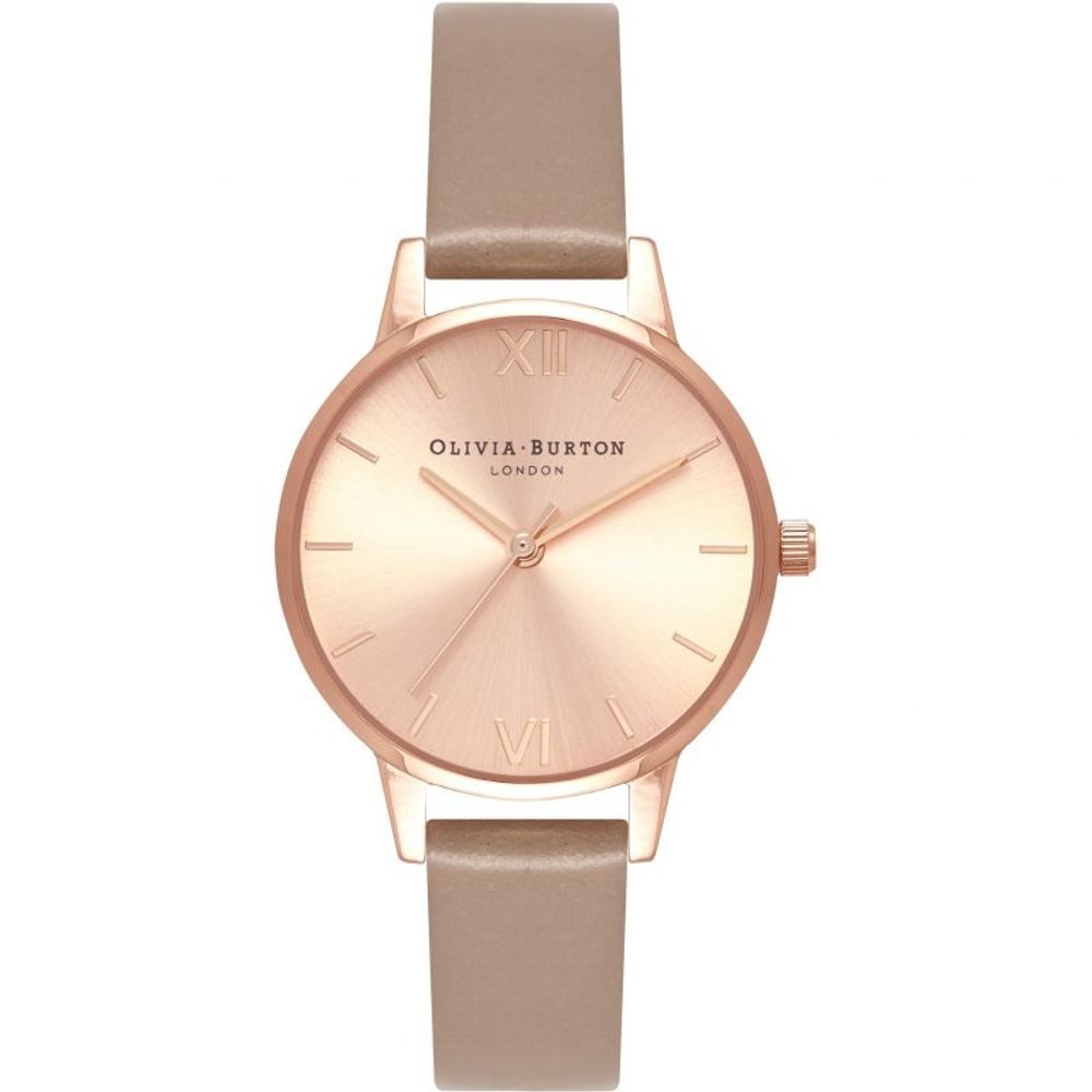Olivia Burton Brown Artificial Leather Watch