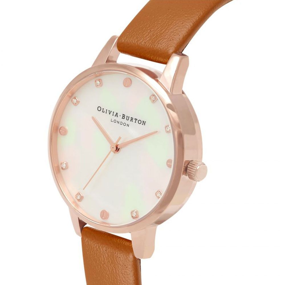 Olivia Burton Brown Artificial Leather Watch - Image 2