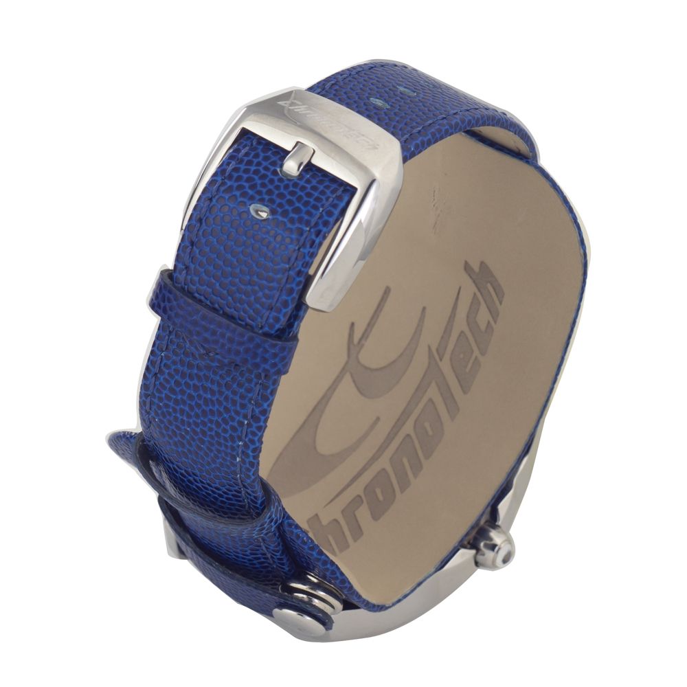 Chronotech Blue Leather Watch - Image 2