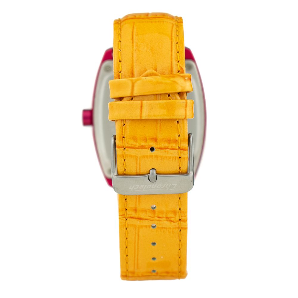 Chronotech Orange Leather Watch - Image 2