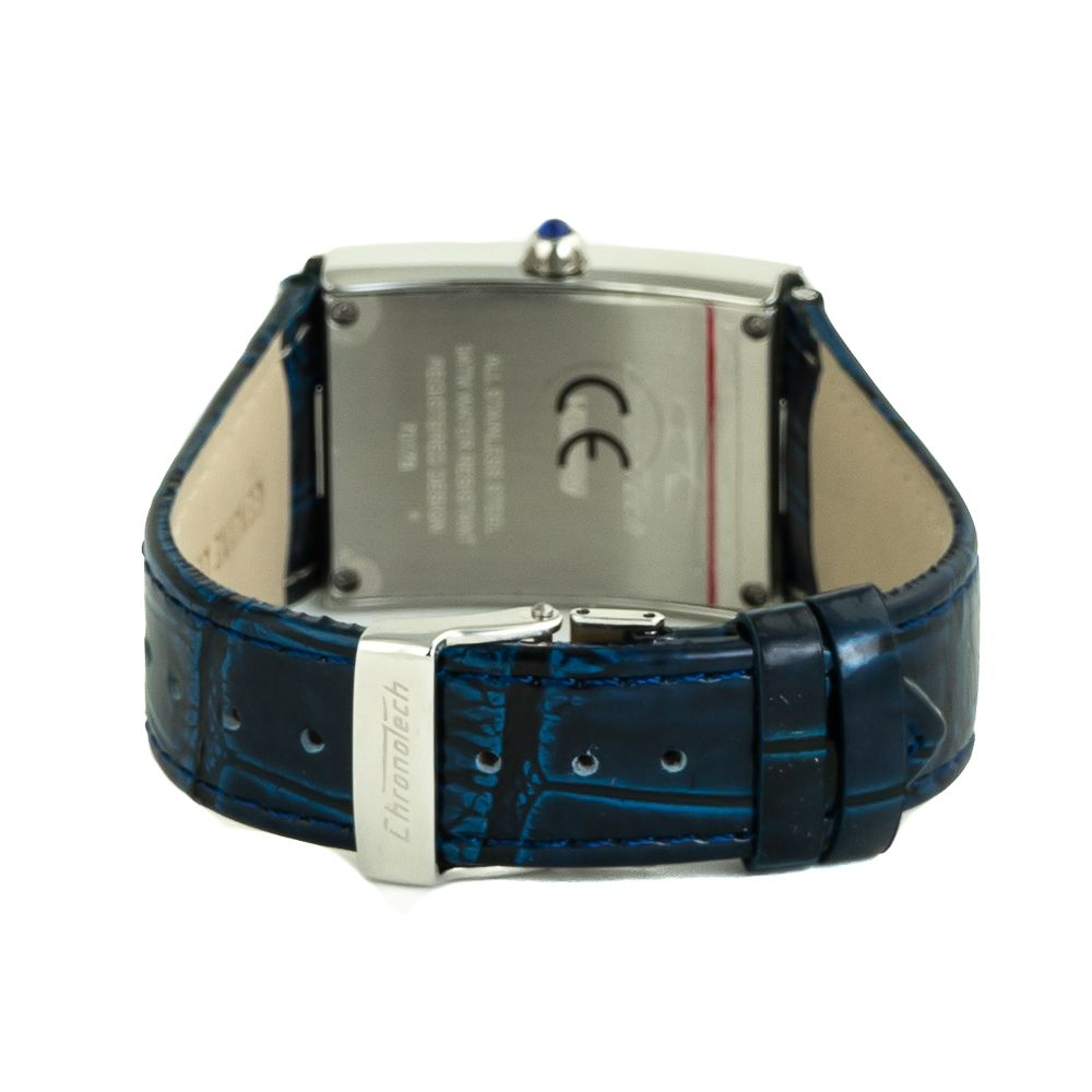 Chronotech Blue Leather Watch - Image 2