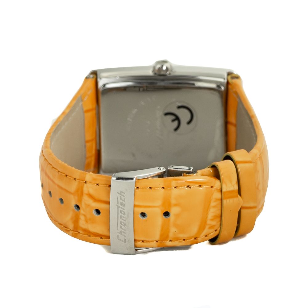 Chronotech Orange Leather Watch - Image 2