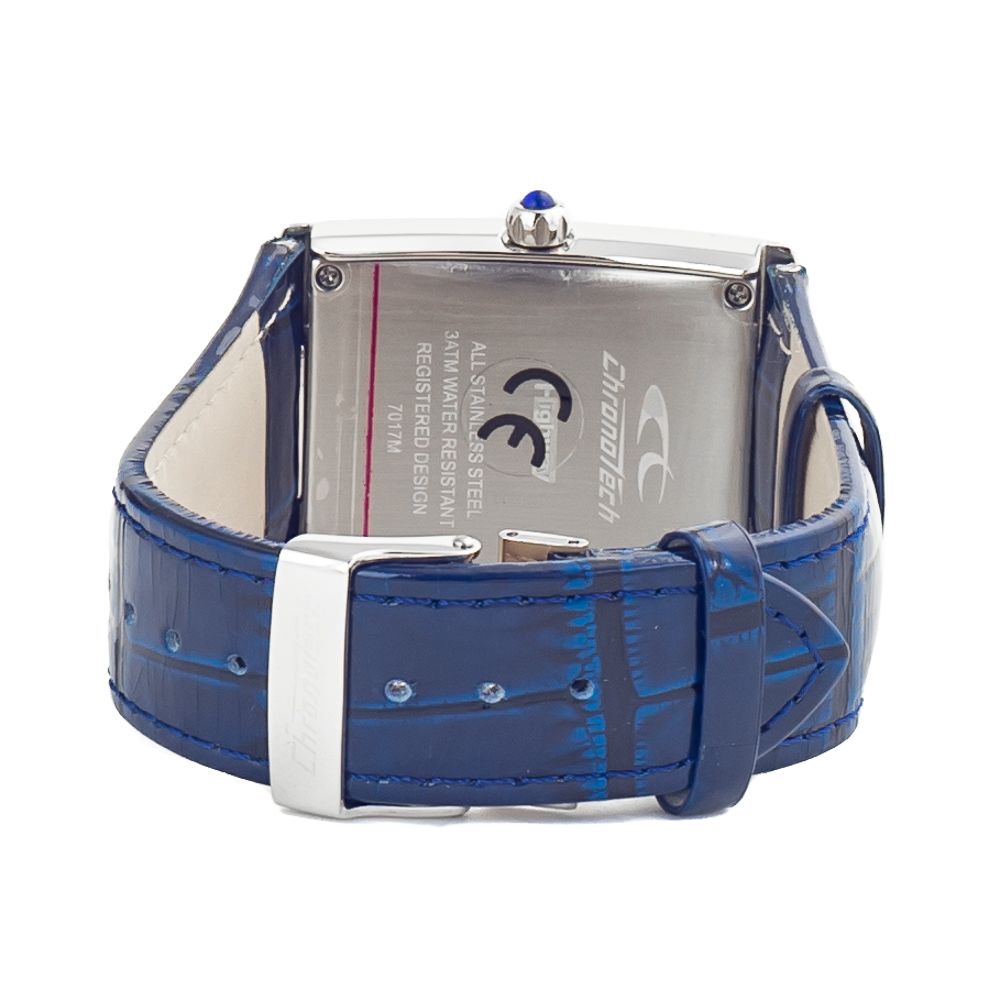 Chronotech Blue Leather Watch - Image 2