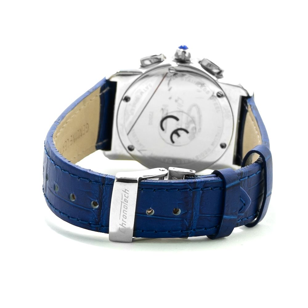 Chronotech Blue Leather Watch - Image 2