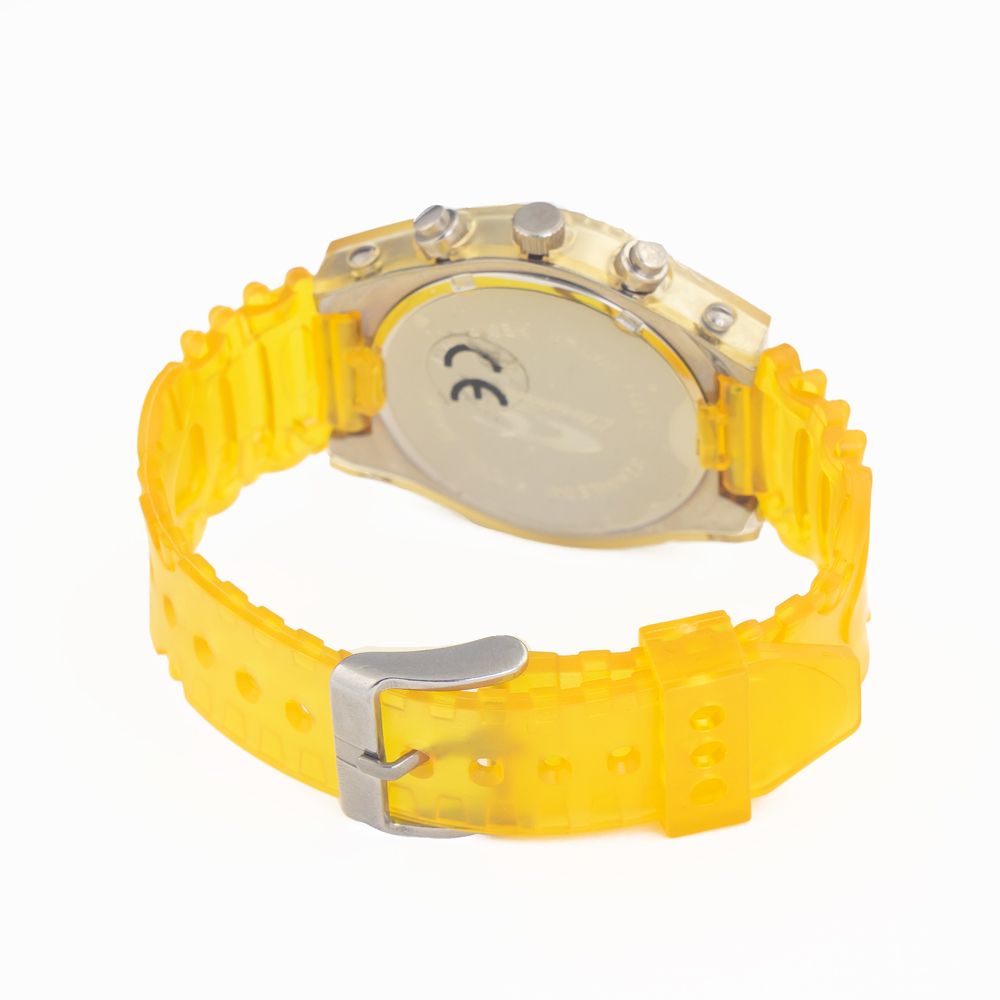 Chronotech Yellow Rubber Watch - Image 2