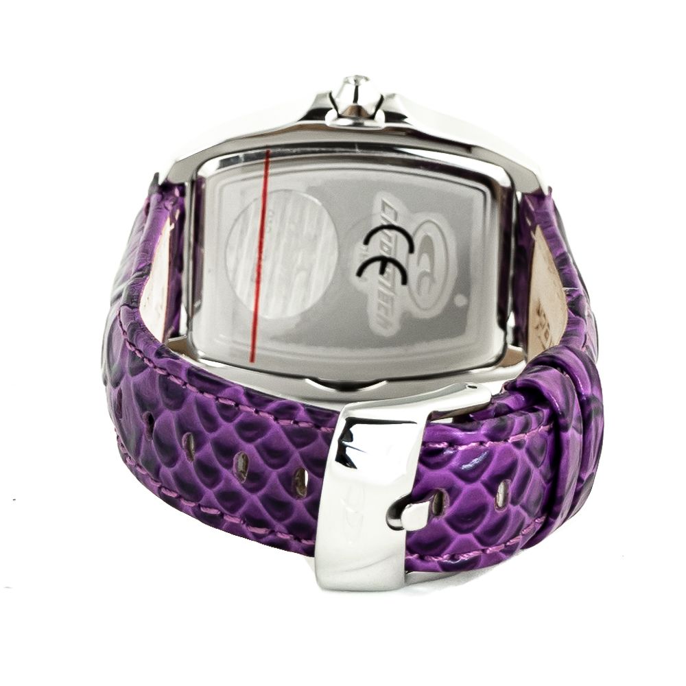 Chronotech Purple Leather Dress Watch - Image 2