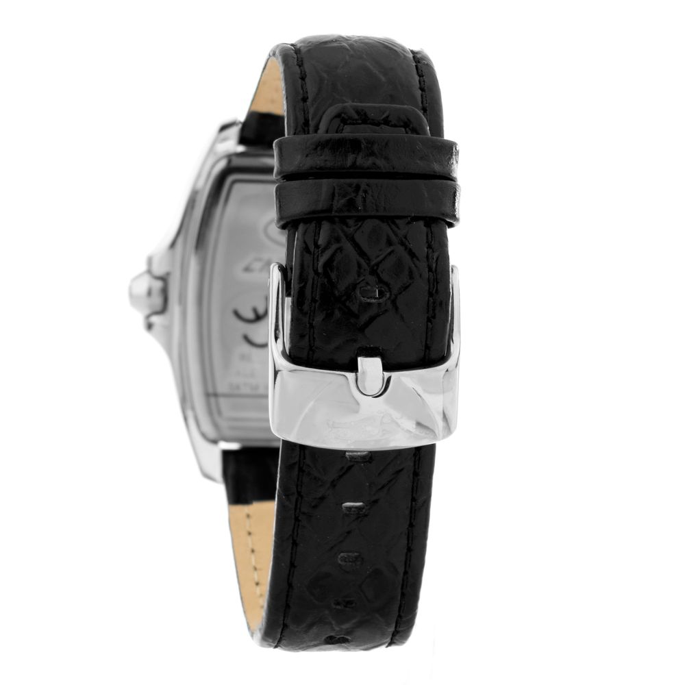 Chronotech Black Leather Dress Watch - Image 2