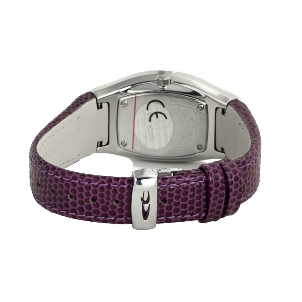 Chronotech Purple Leather Dress Watch - Image 2
