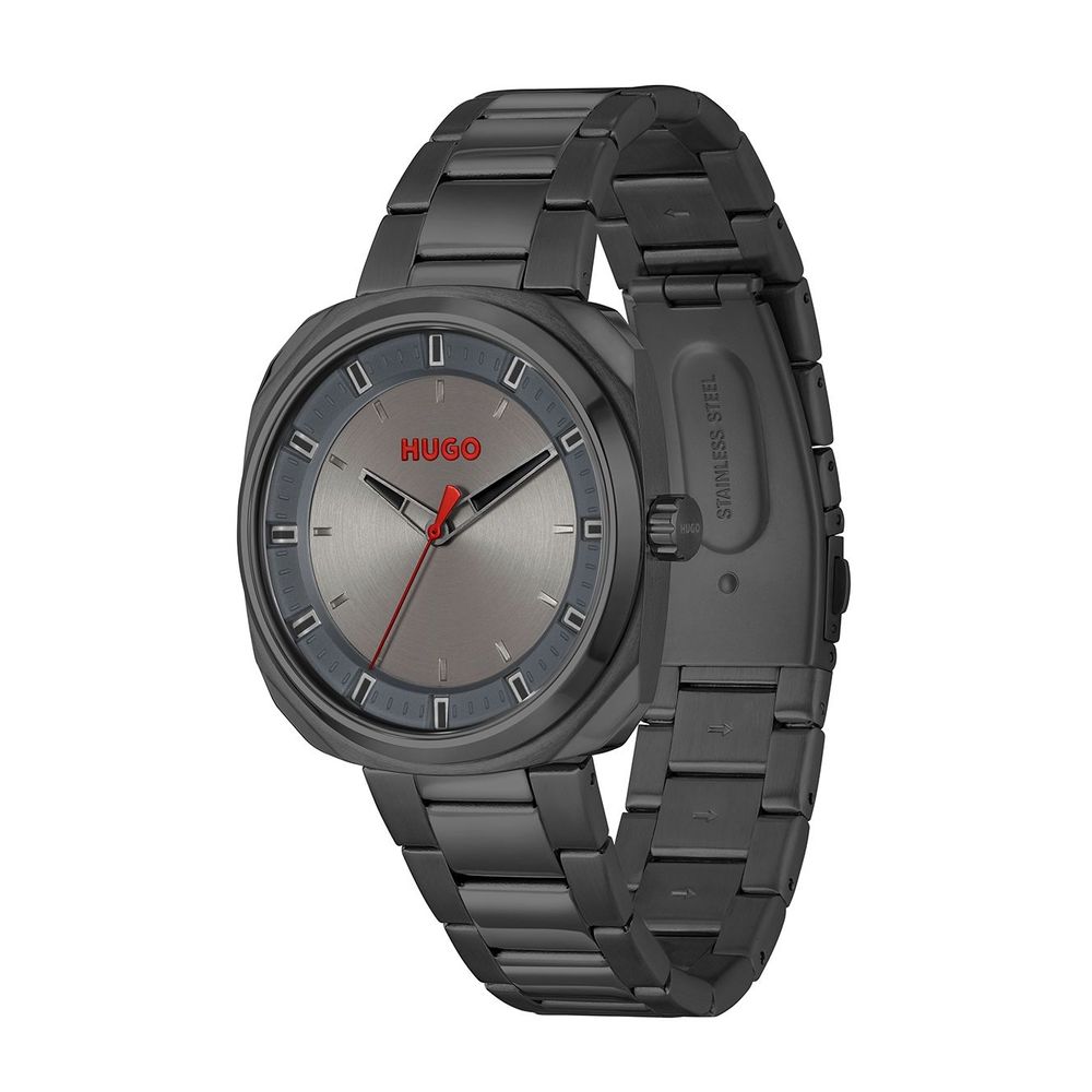 Hugo Boss Gray Stainless Steel Watch - Image 2