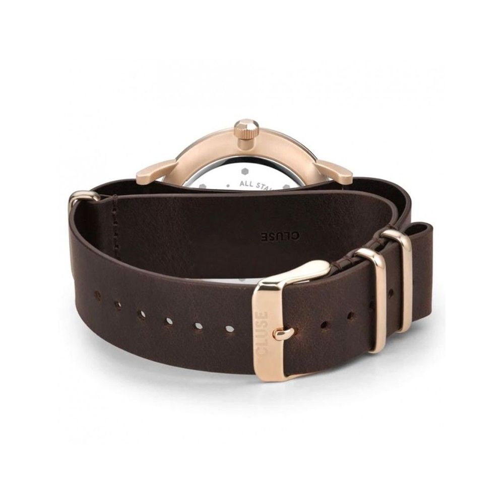 Cluse Brown Leather Dress Watch - Image 2