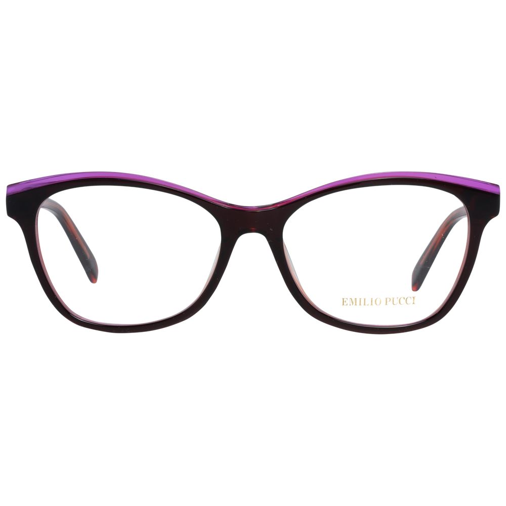 Emilio Pucci Burgundy Plastic Glasses (Frames) - Image 2