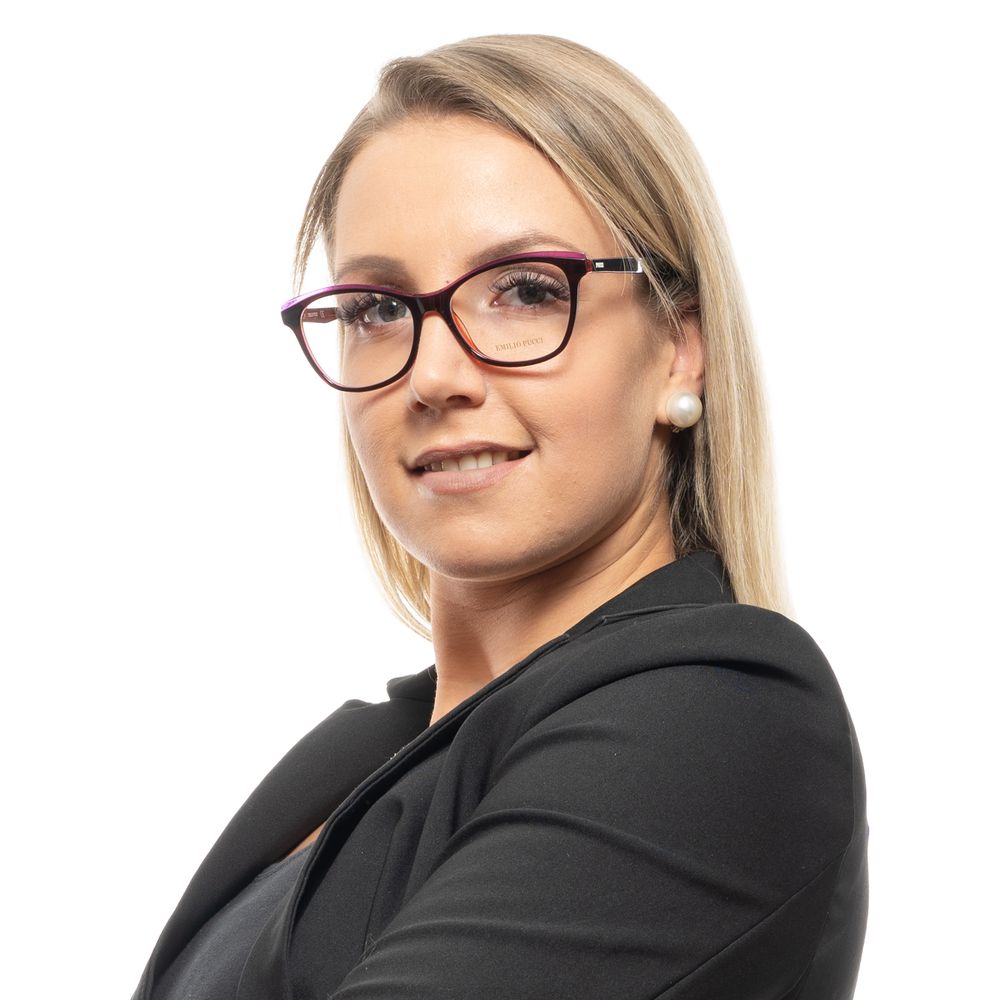 Emilio Pucci Burgundy Plastic Glasses (Frames) - Image 4