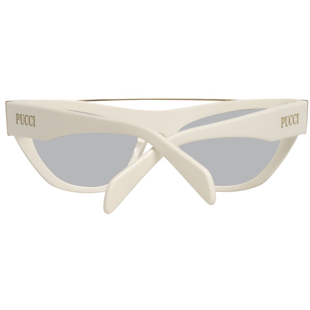 Emilio Pucci White Metal Sunglasses - Image 3