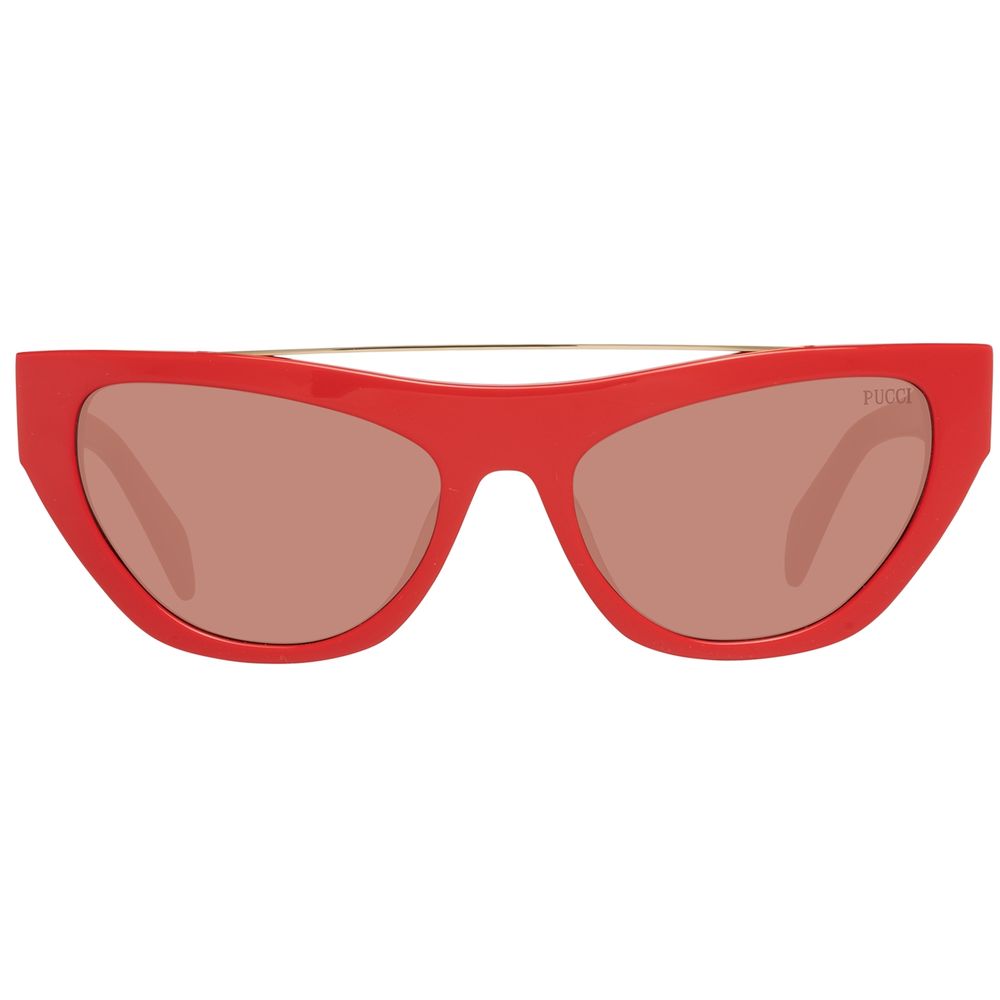 Emilio Pucci Red Metal Sunglasses - Image 2