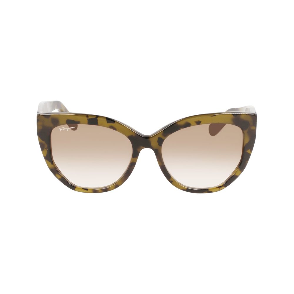 Ferragamo Brown Acetate Sunglasses - Image 2