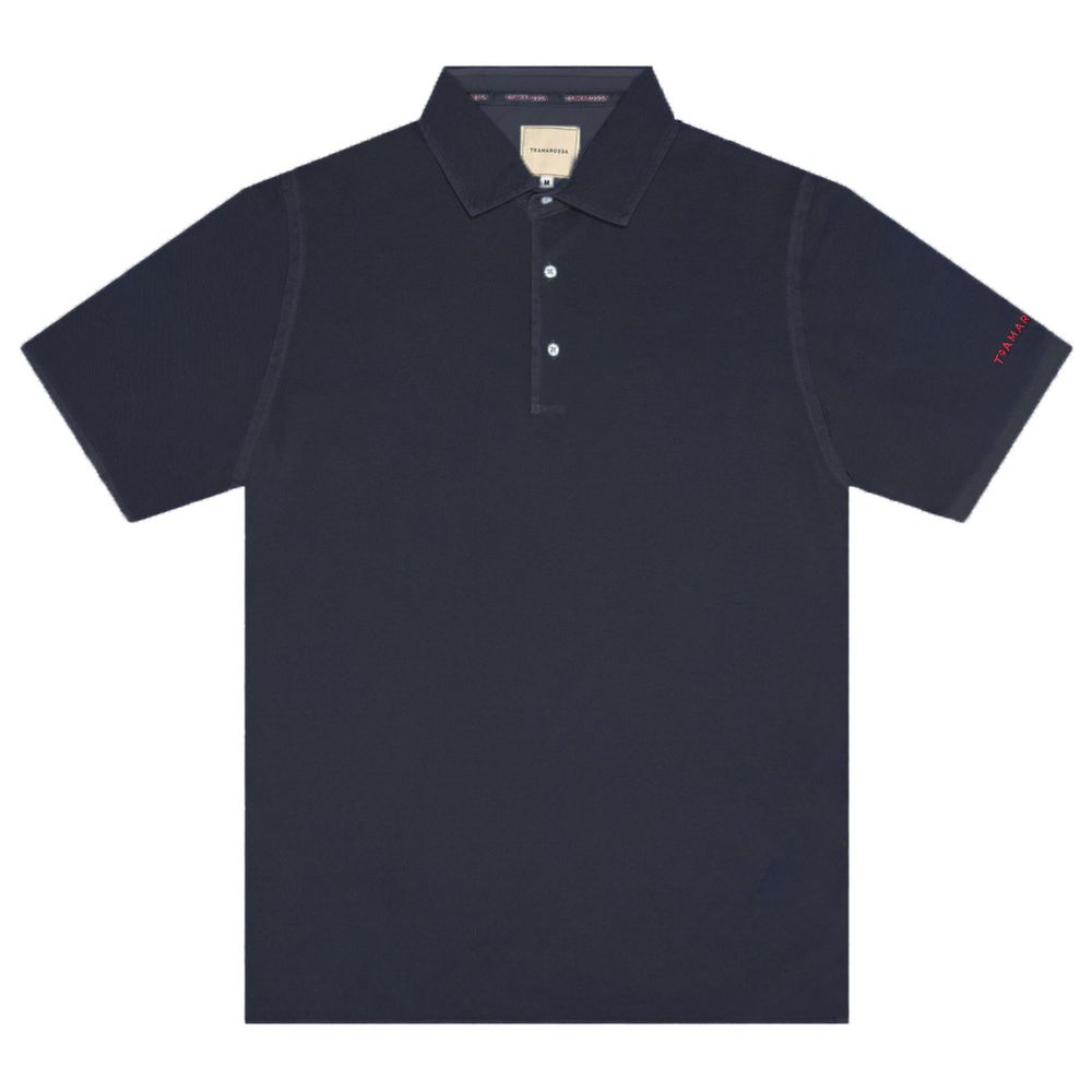 Tramarossa Blue Cotton Polo Shirt