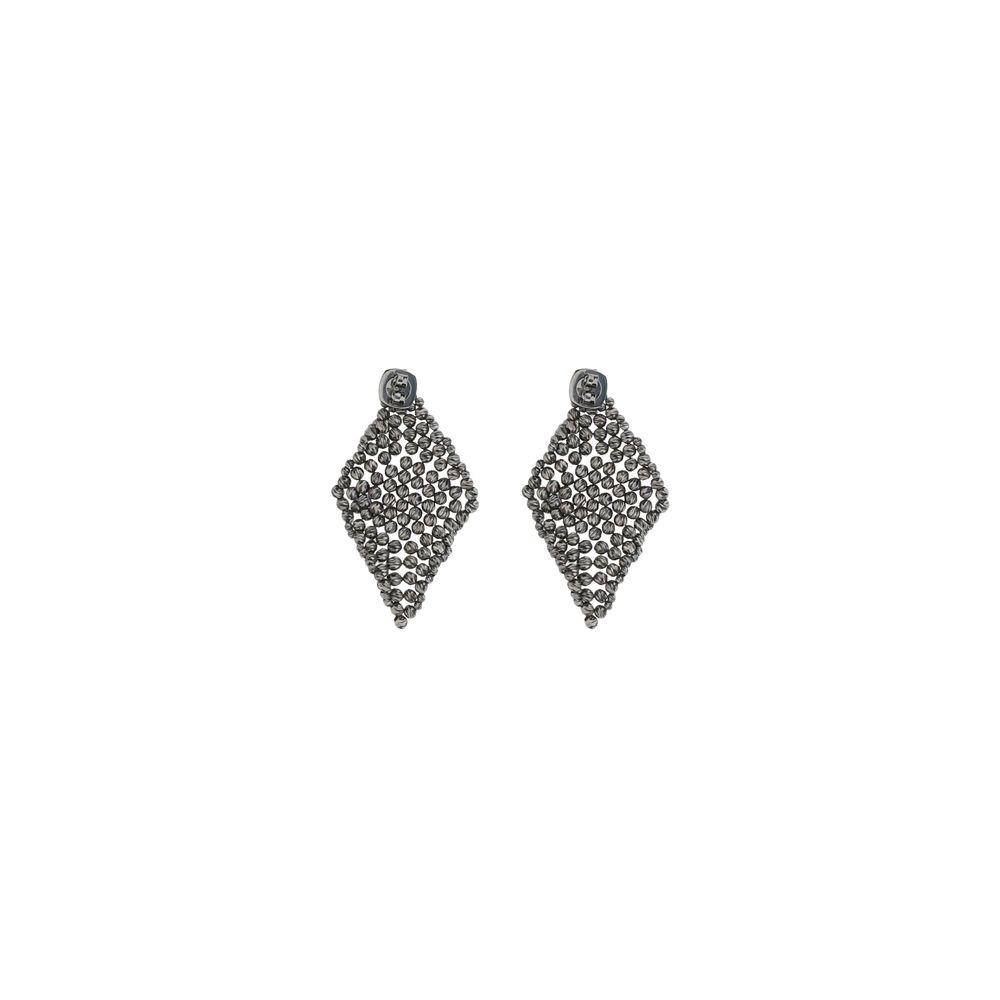 Brunello Cucinelli Faceted silver Earrings - Image 2
