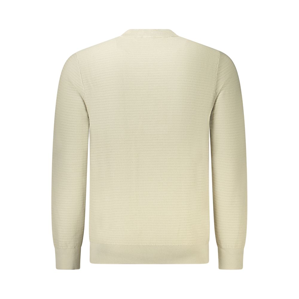 Hugo Boss Beige Cotton Men Sweater - Image 2