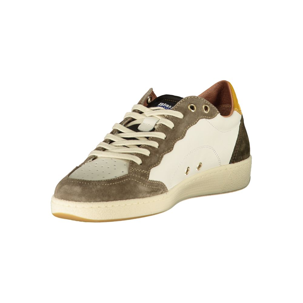 Blauer White Polyester Sneaker - Image 3