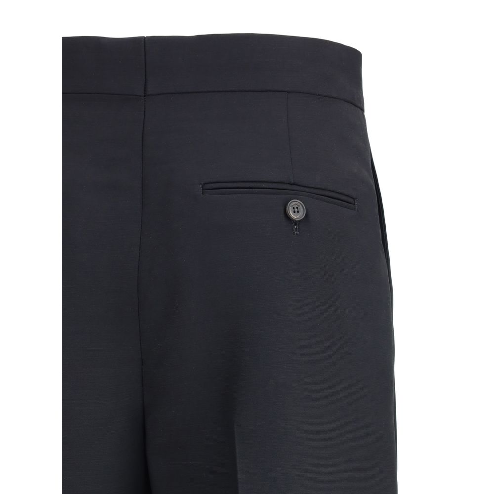 Ferragamo Black Viscose Casual Pants - Image 3