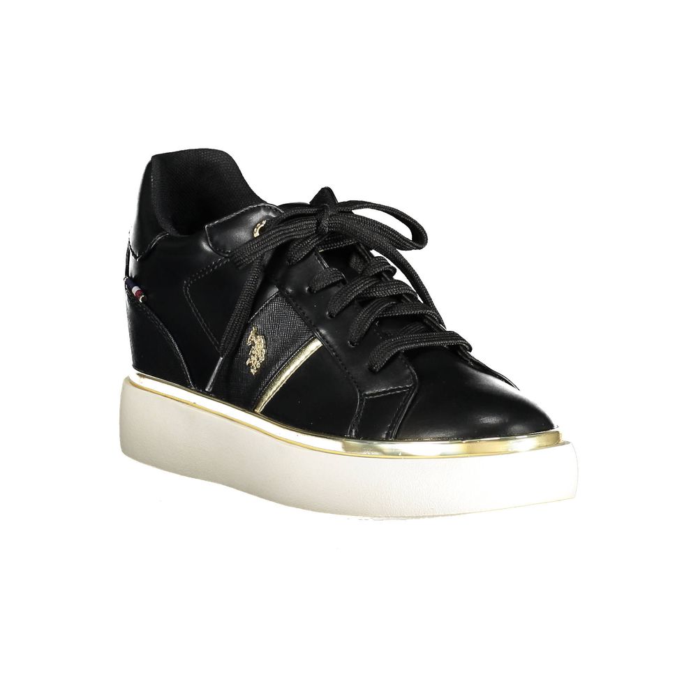U.S. POLO ASSN. Black Polyester Women Sneaker - Image 2