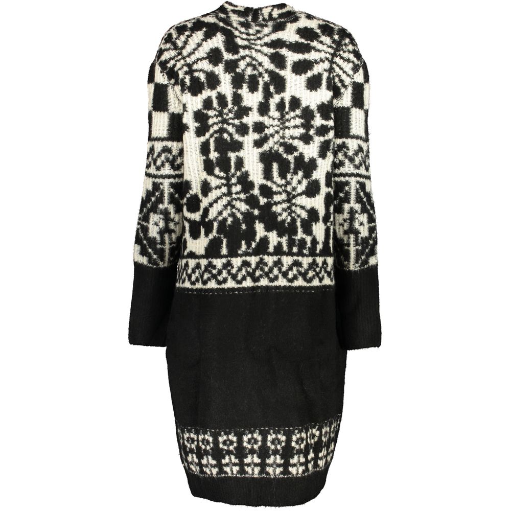 Desigual Chic Long Sleeved Coat with Contrast Details - Image 2