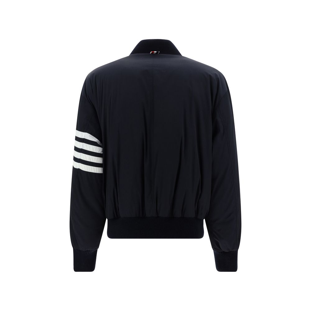 Thom Browne Blue Polyester Bomber - Image 2