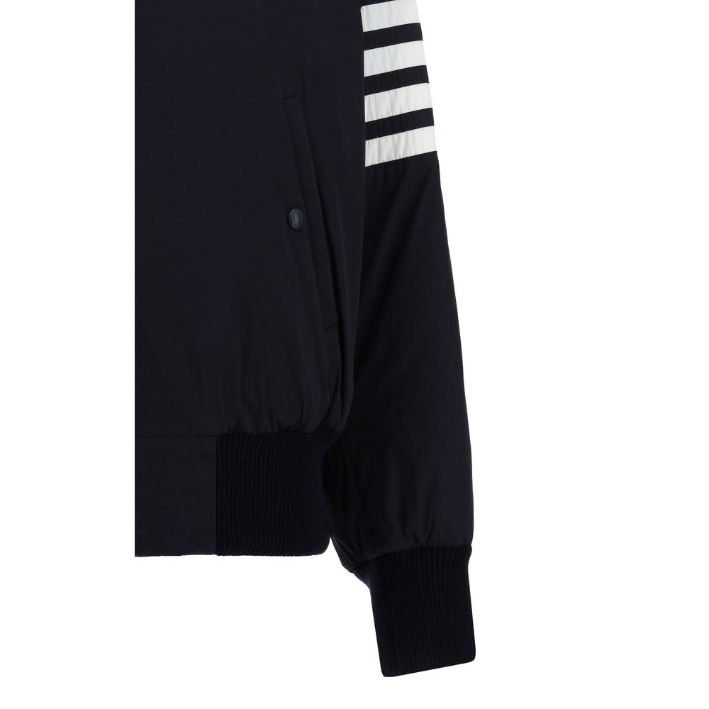 Thom Browne Blue Polyester Bomber - Image 3