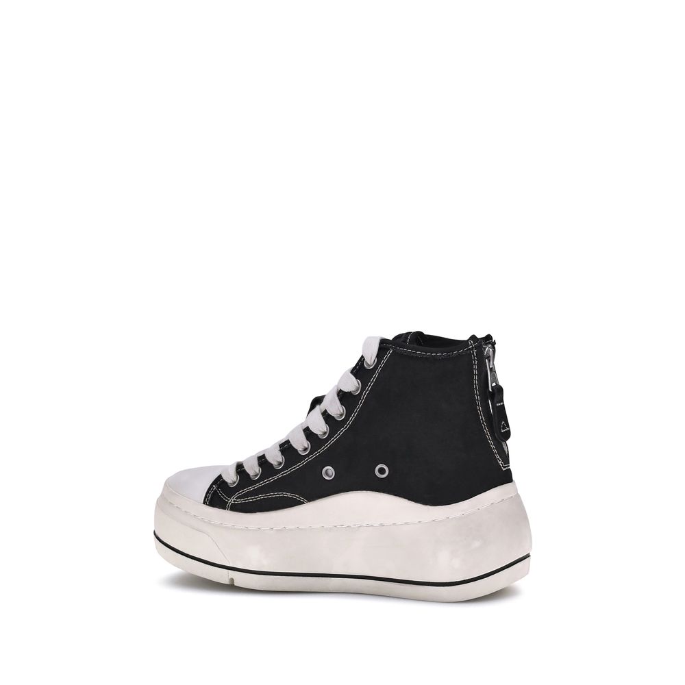 R13 Black Polyethylene High Top Sneakers - Image 3