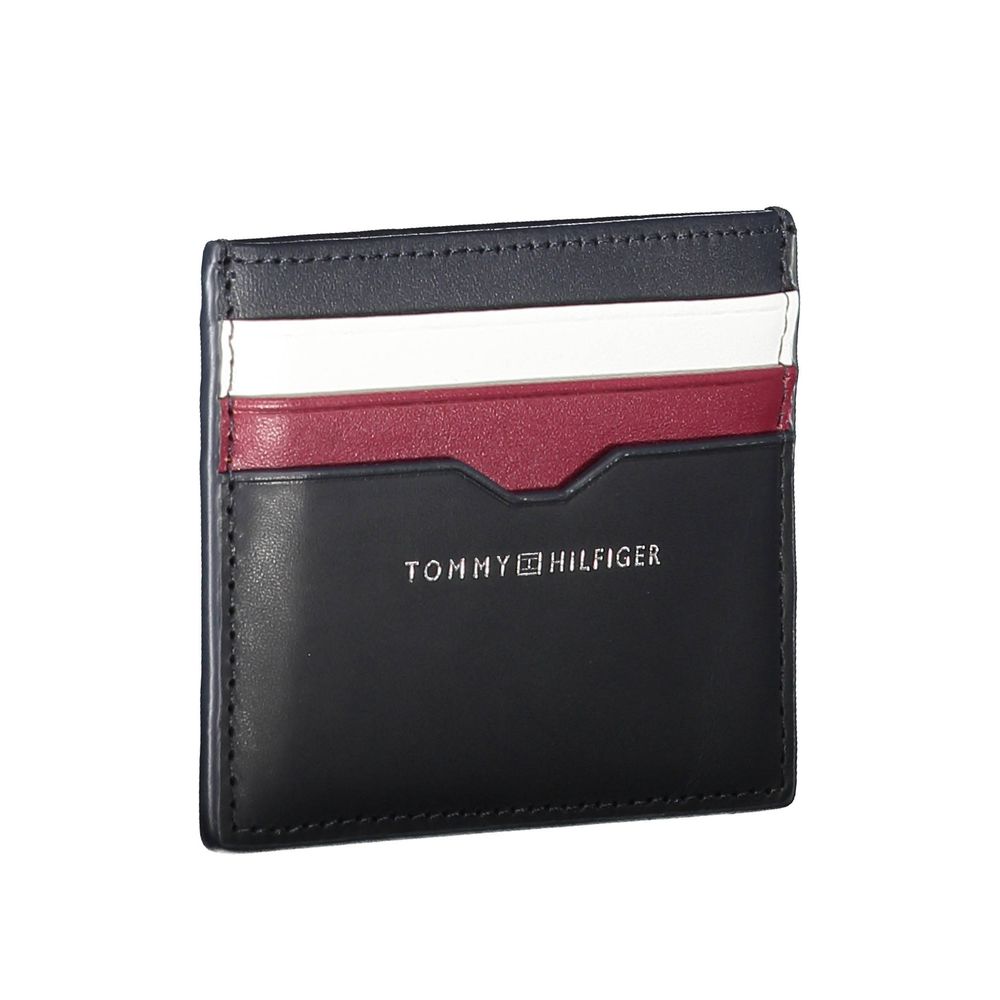 Tommy Hilfiger Blue Leather Men Wallet - Image 3