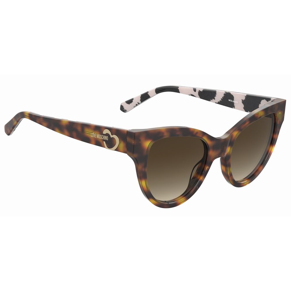Love Moschino Brown Acetate Sunglasses - Image 3