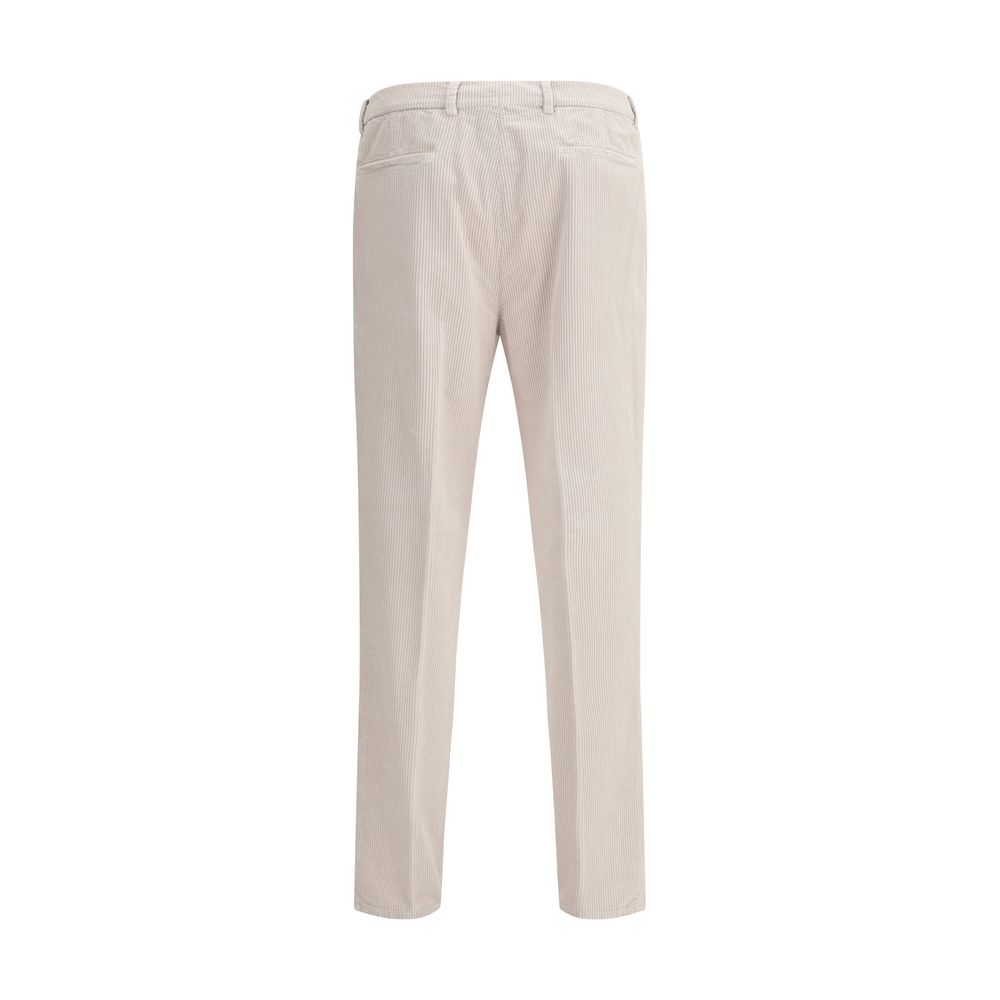 Brunello Cucinelli Gray Cotton Casual Pants - Image 2