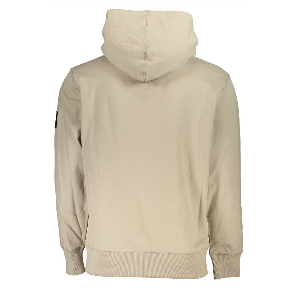 Calvin Klein Beige Cotton Men's Sweatshirt - Image 2