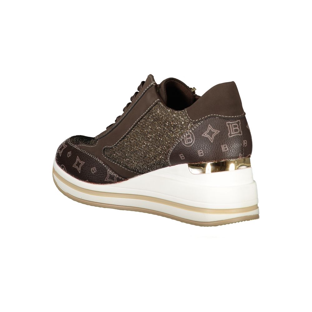 Laura Biagiotti Brown Polyester Women Sneaker - Image 3