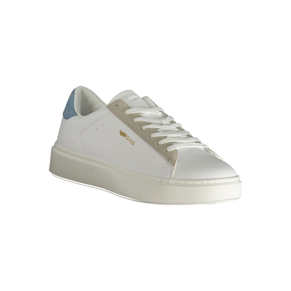 Gas White Polyester Men Sneaker - Image 2