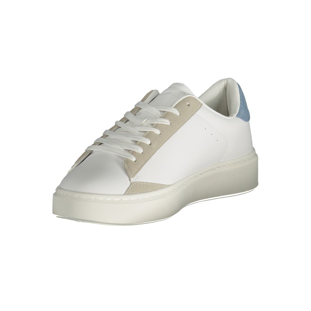 Gas White Polyester Men Sneaker - Image 3