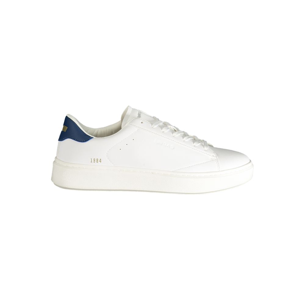 Gas White Polyester Men Sneaker