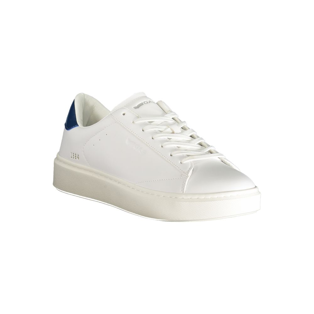 Gas White Polyester Men Sneaker - Image 2
