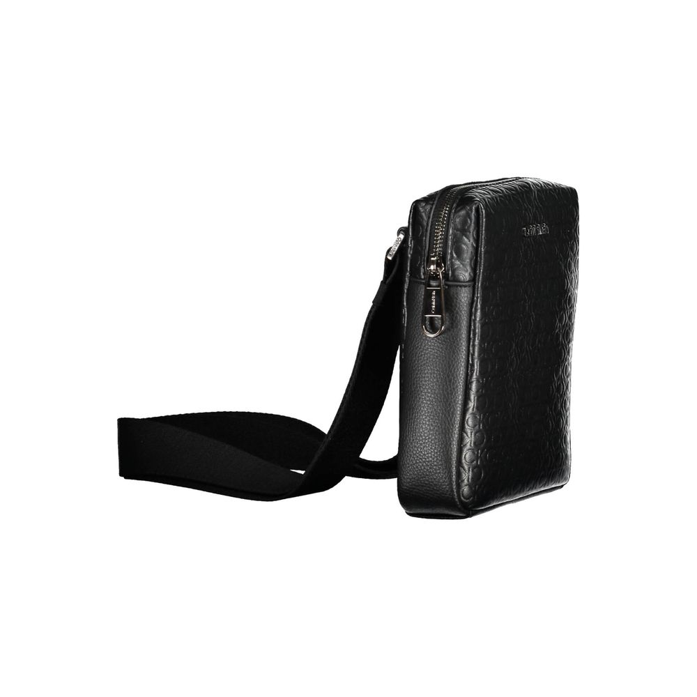 Calvin Klein Black Polyurethane Men Shoulder Bag - Image 3