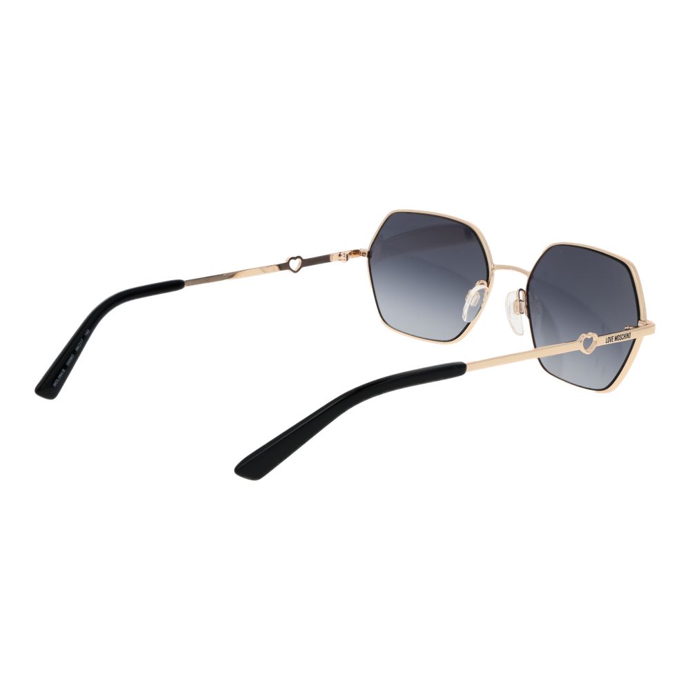 Love Moschino Gold Metal Sunglasses - Image 3