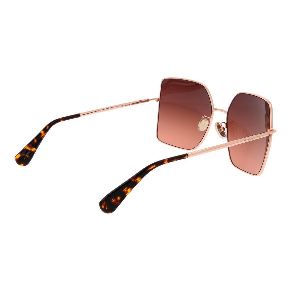 Max Mara Rose Gold Metal Sunglasses - Image 3
