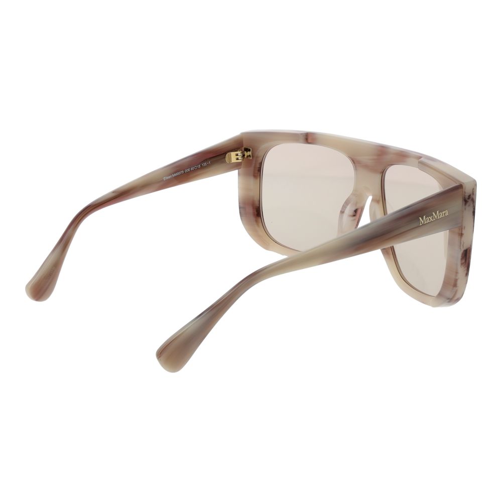 Max Mara Cream Acetate Sunglasses - Image 3
